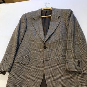 Silk/wool plaid sports jacket size 40R